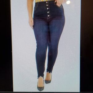 KanCan High Rise Skinny with Button Fly XL New
